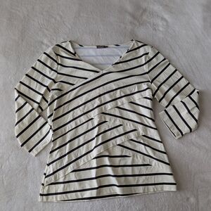 J. McLaughlin Catalina Striped Blouse